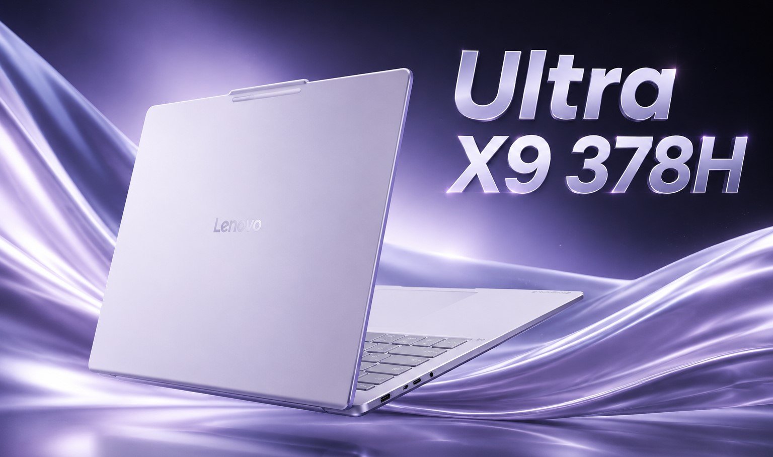 The Lenovo Yoga Air 14 Ultra Aura laptop, featuring the Intel Core Ultra X9 378H processor, with a vibrant display and sleek design, available in the UK, showcasing the device's exceptional colour accuracy and behaviour, with a focus on the primary keyword, Intel Core Ultra X9 378H