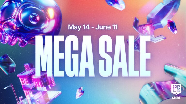 The Epic Games Store MEGA Sale features a wide range of discounted games, including Cyberpunk 2077, GTA V, and Battlefield 6, with a colourful and eye-catching visual design, highlighting the various games on sale, including popular titles and indie games, all available at significantly lower prices during the sale period, which is an ideal time for gamers to purchase new games and expand their gaming libraries