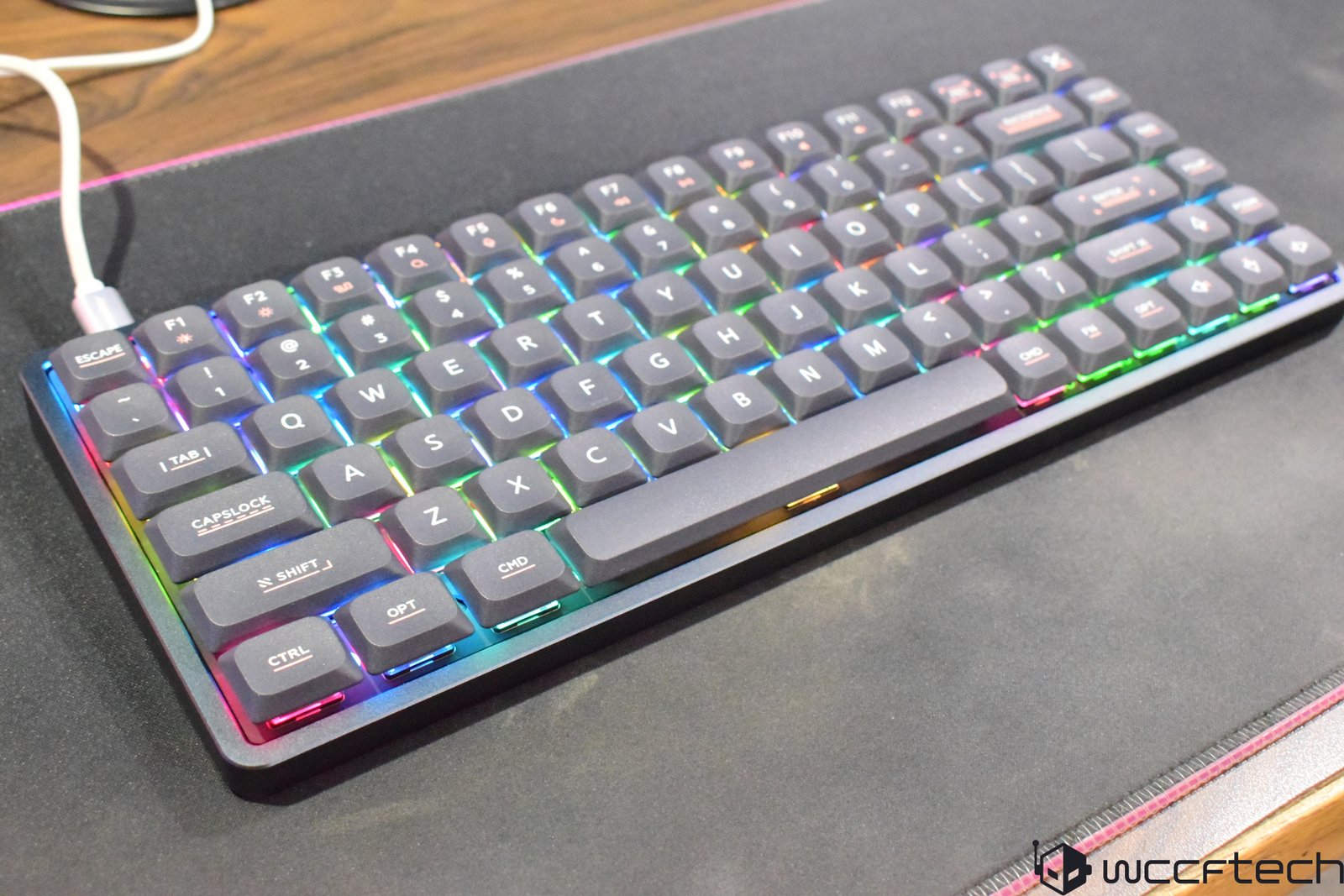 The IQUINIX Magi75 low-profile mechanical keyboard, featuring a compact design and smaller switches, perfect for those who value a fast and silent typing experience in the UK, with a focus on low-profile keyboard technology
