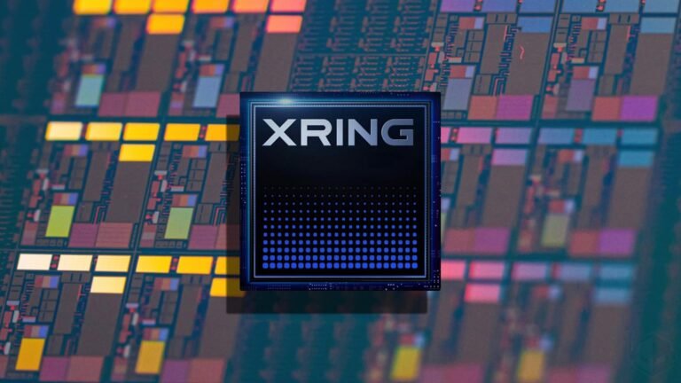 Xiaomi XRING 03 smartphone with a UK flag in the background, representing the company's expansion into the UK market with its new device, featuring advanced technology and improved features, despite facing a technological disadvantage