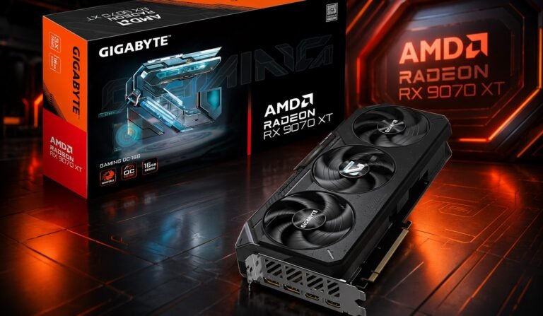 The GIGABYTE Radeon RX 9070 XT graphics card, featuring the RDNA 4-based architecture and impressive performance, now available for £629 in the UK, with its cooling system and memory modules, making it an attractive option for UK gamers and graphics enthusiasts, with its affordable price and high-performance capabilities.