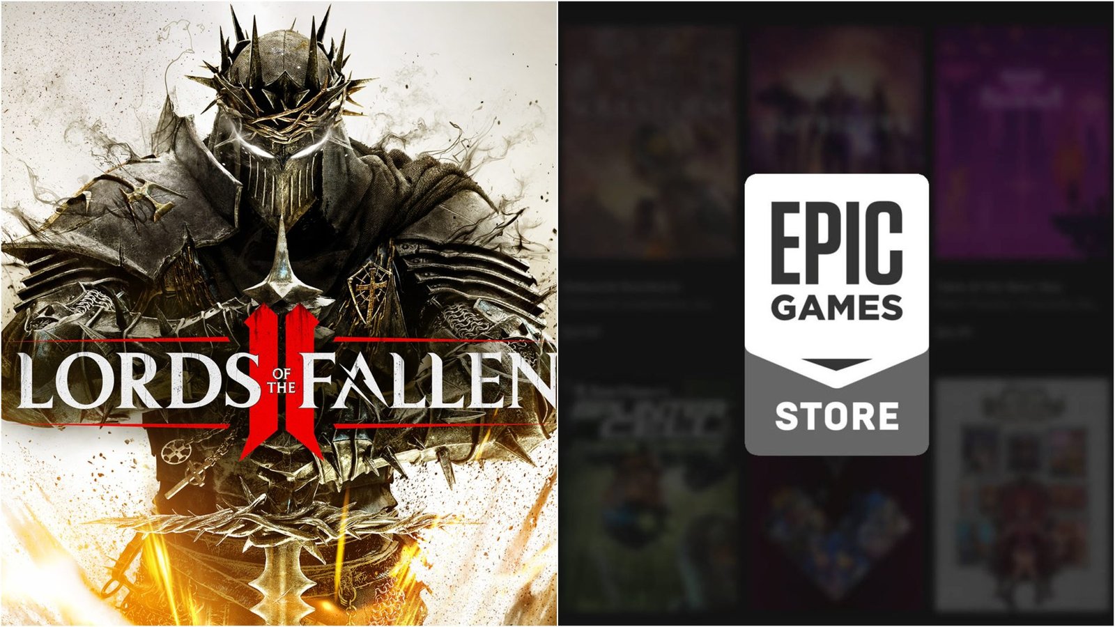Lords of the Fallen 2 gameplay screenshot, a dark fantasy world with a character wielding a sword, Epic Games Store exclusivity ends, CI Games takes over, UK gaming news, Soulslike game genre