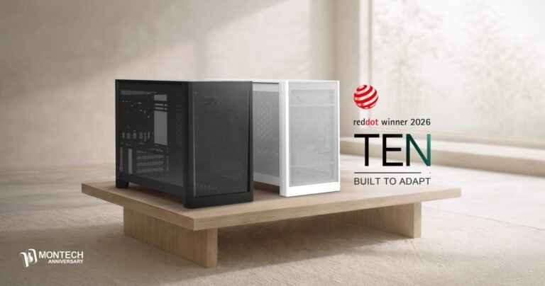 The Montech TEN micro-ATX case features a sleek design and impressive features, including seven expansion slots and a 360mm AIO, making it an ideal choice for PC enthusiasts in the UK looking for a highly modular chassis with unparalleled flexibility