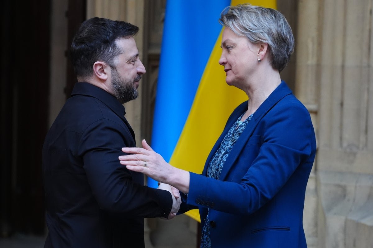 Russian tanks and military equipment in Ukraine, symbolising the country's reckless behaviour and escalating danger in the ongoing conflict, with a focus on the UK's foreign secretary warning of a growing threat to global security