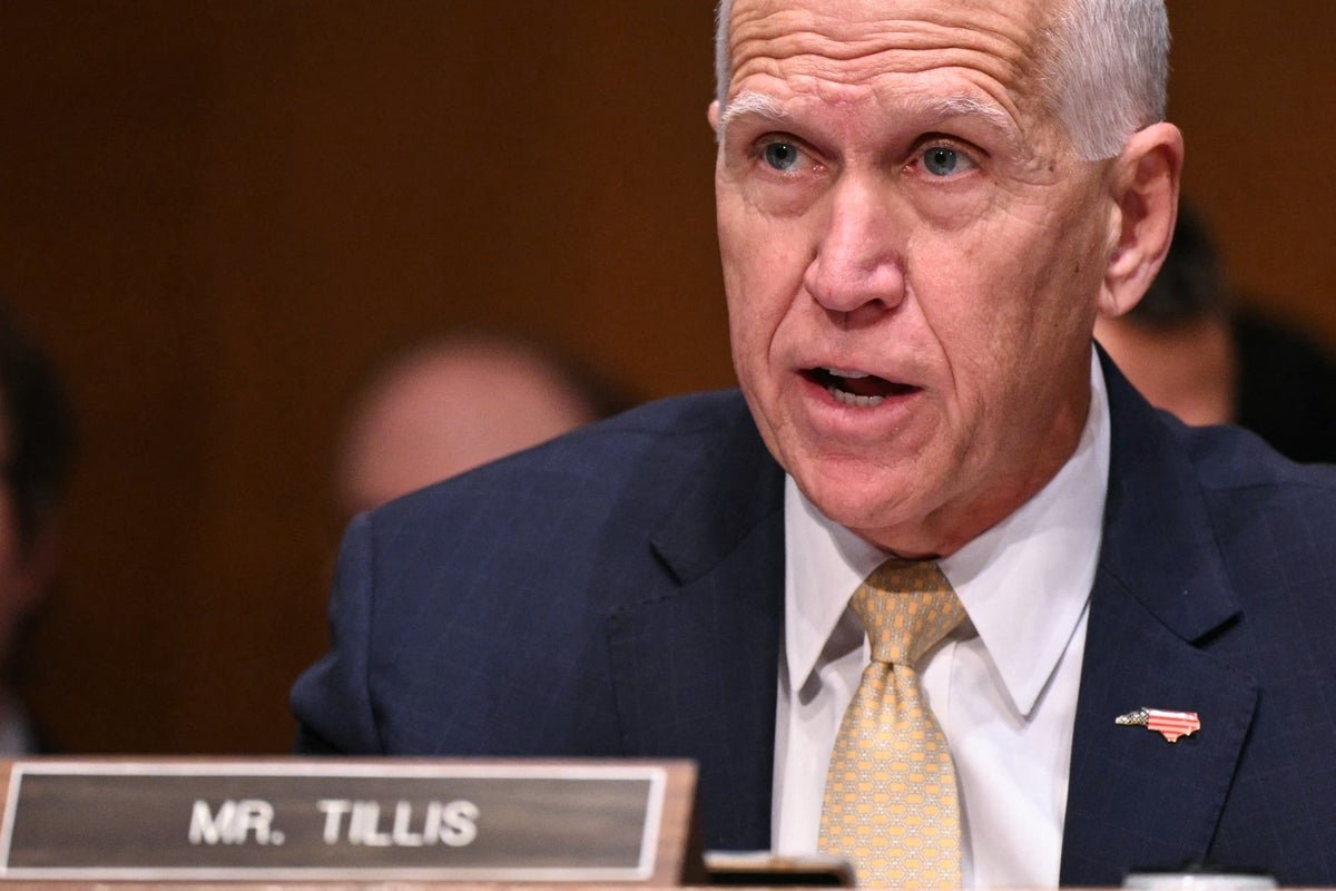 A photo of a Republican lawmaker speaking at a press conference, with a caption describing the primary keyword phrase 'Hegseth criticism' and the context of the image