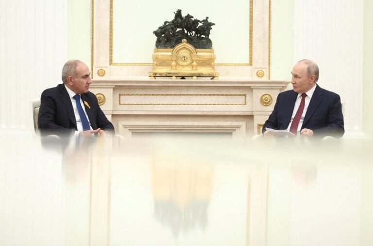 Armenian Prime Minister Nikol Pashinyan meeting with European Union officials to discuss the country's bid for membership, highlighting the complex geopolitics and Russia's influence in the region