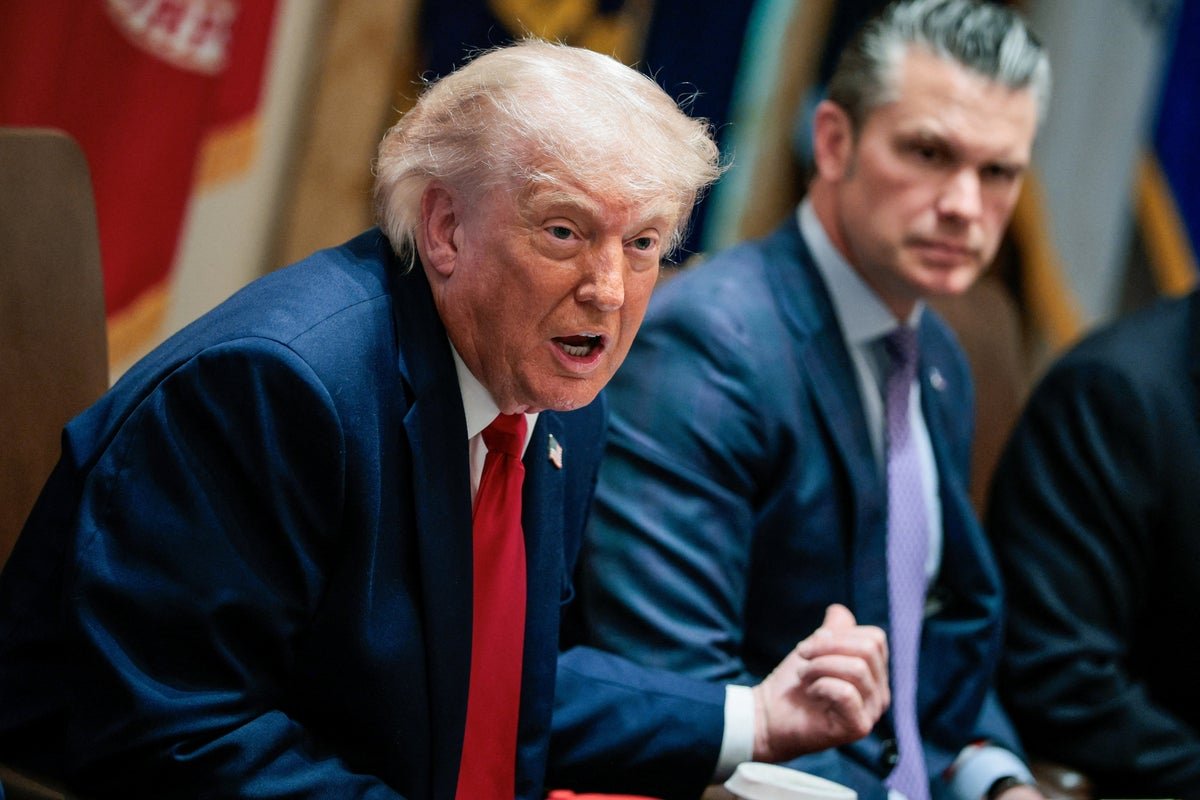 President Trump making a remark during a Cabinet meeting, sparking concern among diplomats and politicians with his threat to Oman, a significant player in global diplomacy