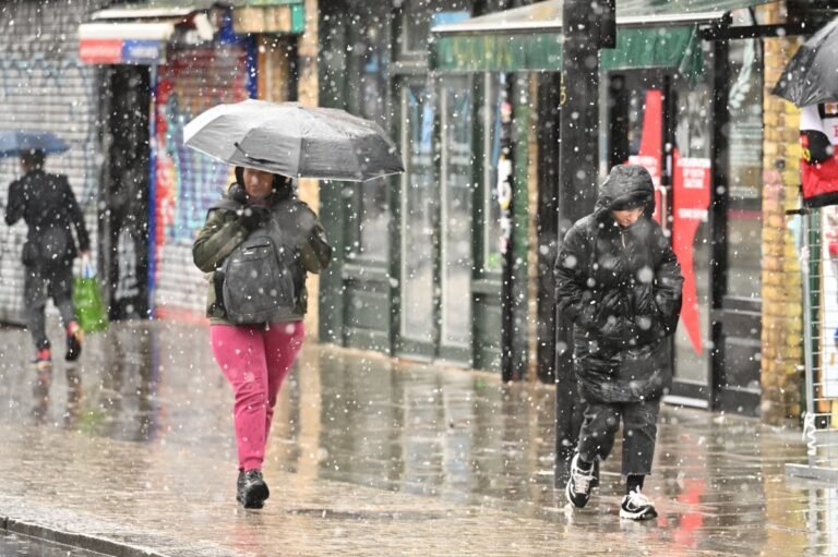 London snow forecast and weather warning