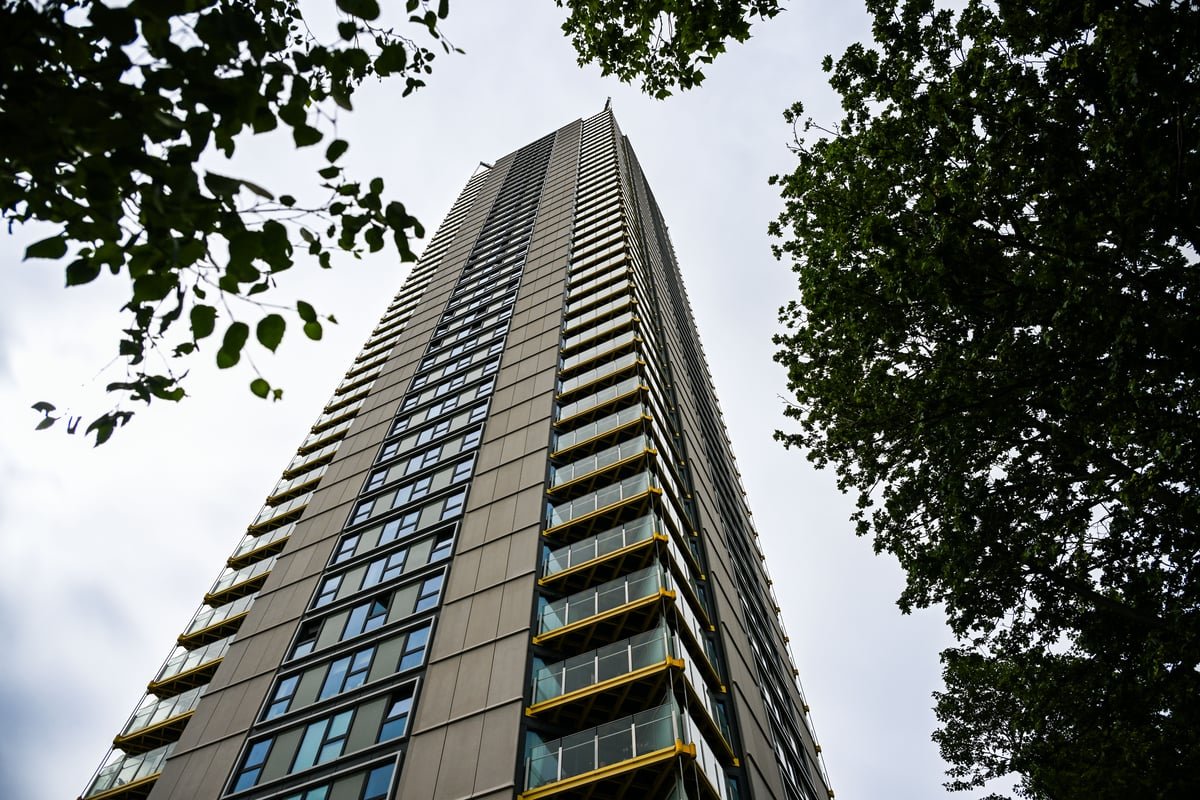 A luxury London tower block where a family of three tragically died after falling from the 36th floor, prompting an investigation into safety and security measures