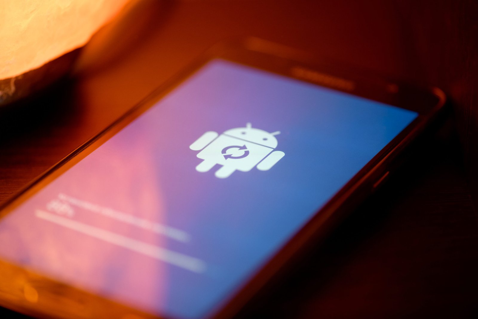 A screenshot of the new blue dot feature on an Android phone, indicating that an app is currently tracking the user's location in the UK