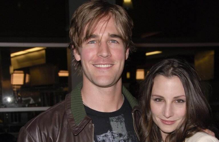 James Van Der Beek watches over his ex-wife as she remarries, displaying admirable behaviour and dignity in a heartwarming display of love and respect, with a beautiful colour palette and joyful atmosphere