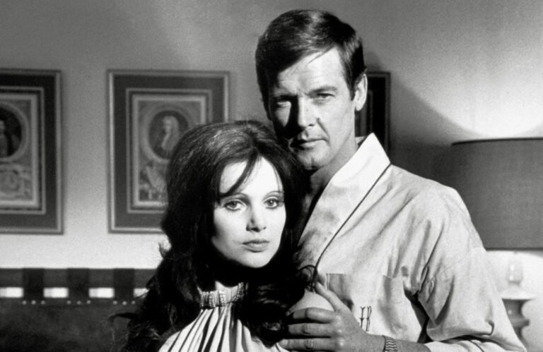 A photo of Madeline Smith and Warren Beatty, showcasing their unexpected meeting and the intriguing story behind it, with a focus on the film industry and celebrity behaviour