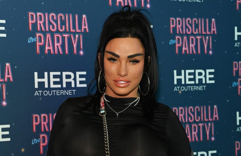 Katie Price and Lee Andrews, a celebrity couple, posing together, with a focus on their relationship and prison release, a significant development in their lives