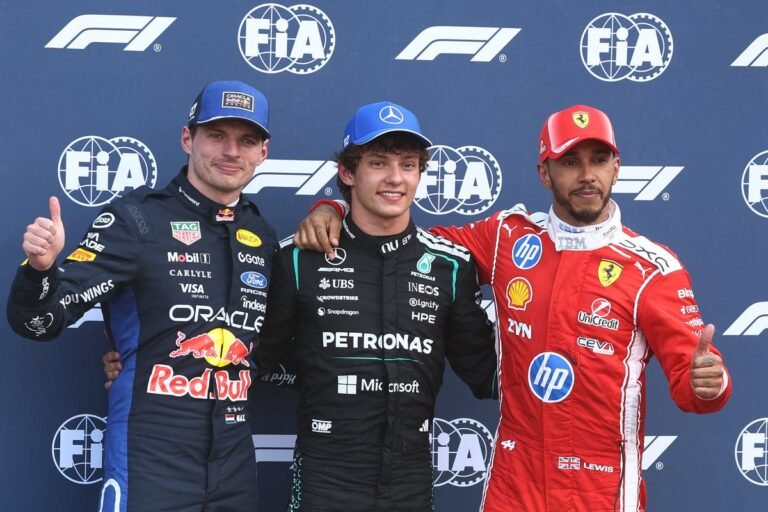The F1 starting grid for the Barcelona-Catalunya Grand Prix, with the top drivers ready to take on the challenging circuit. The colour and excitement of the Grand Prix are on full display, with the drivers preparing for the big day. The primary keyword, F1, is showcased in this image, highlighting the speed and skill of the drivers