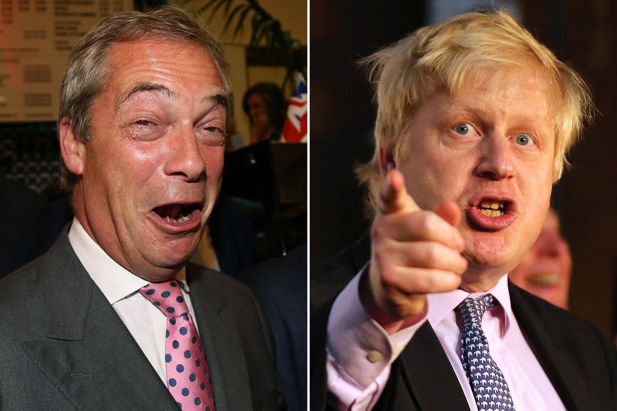 A photograph of the UK and EU flags standing together, symbolising the complex relationship between the two entities, with a focus on Brexit and its impact on UK politics