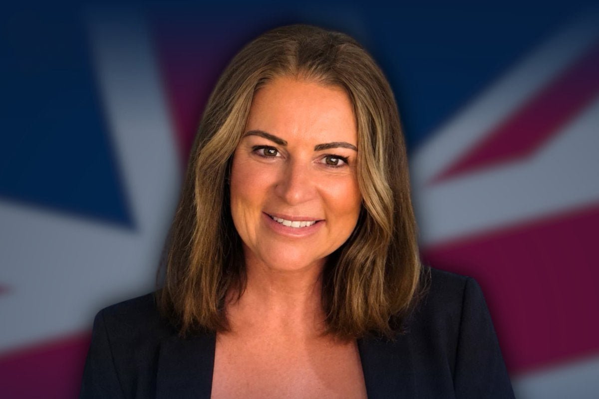 Portrait of a confident leader, with the British flag in the background, symbolising the next prime minister's role in shaping Britain's future and its position on the global stage, with a focus on UK politics and leadership
