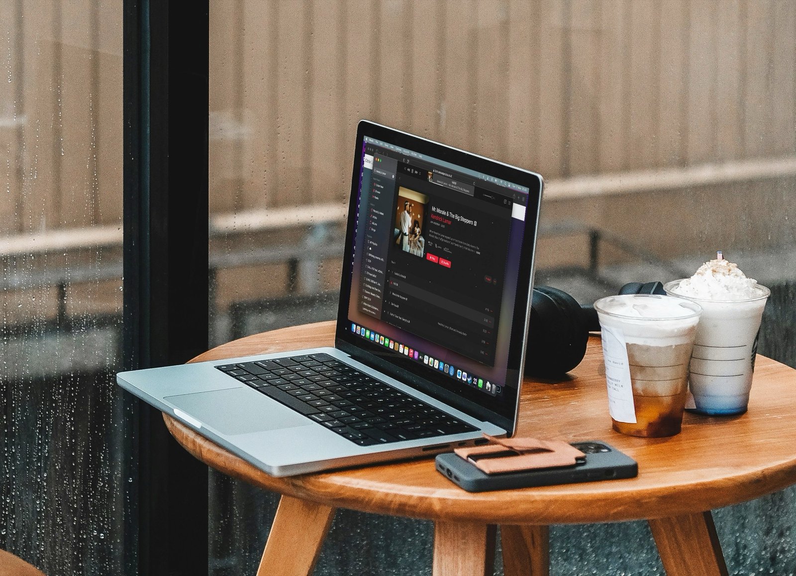 Apple logo on a laptop