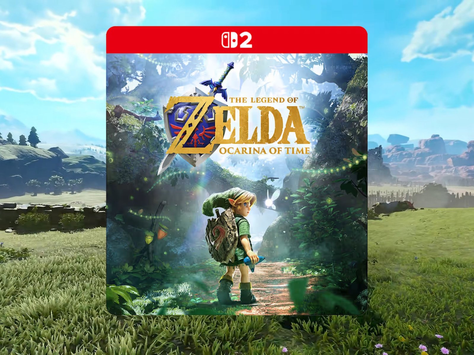 Nintendo Switch 2 console with Zelda game