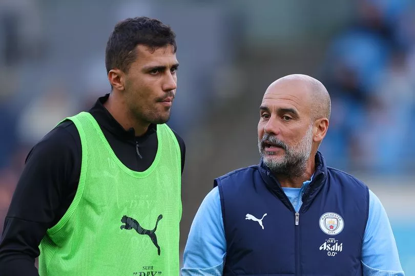 Rodri in action for Manchester City