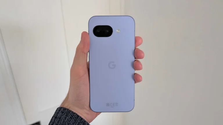 The Google Pixel 10a features a sleek design with a removed camera bump and a new colour option, showcasing the phone's rear and front cameras, with a focus on the primary keyword phrase 'Google Pixel 10a'