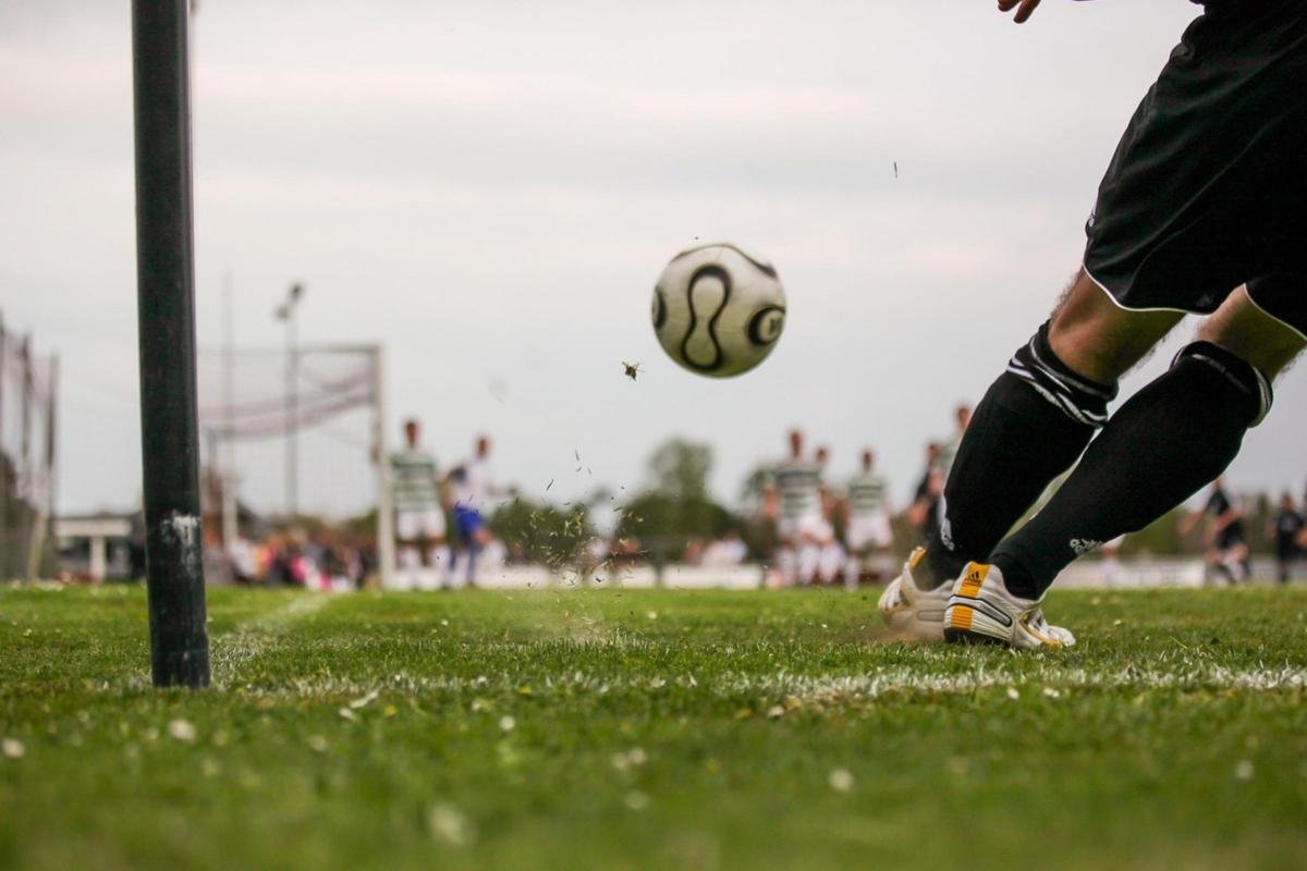 Langley football team in action