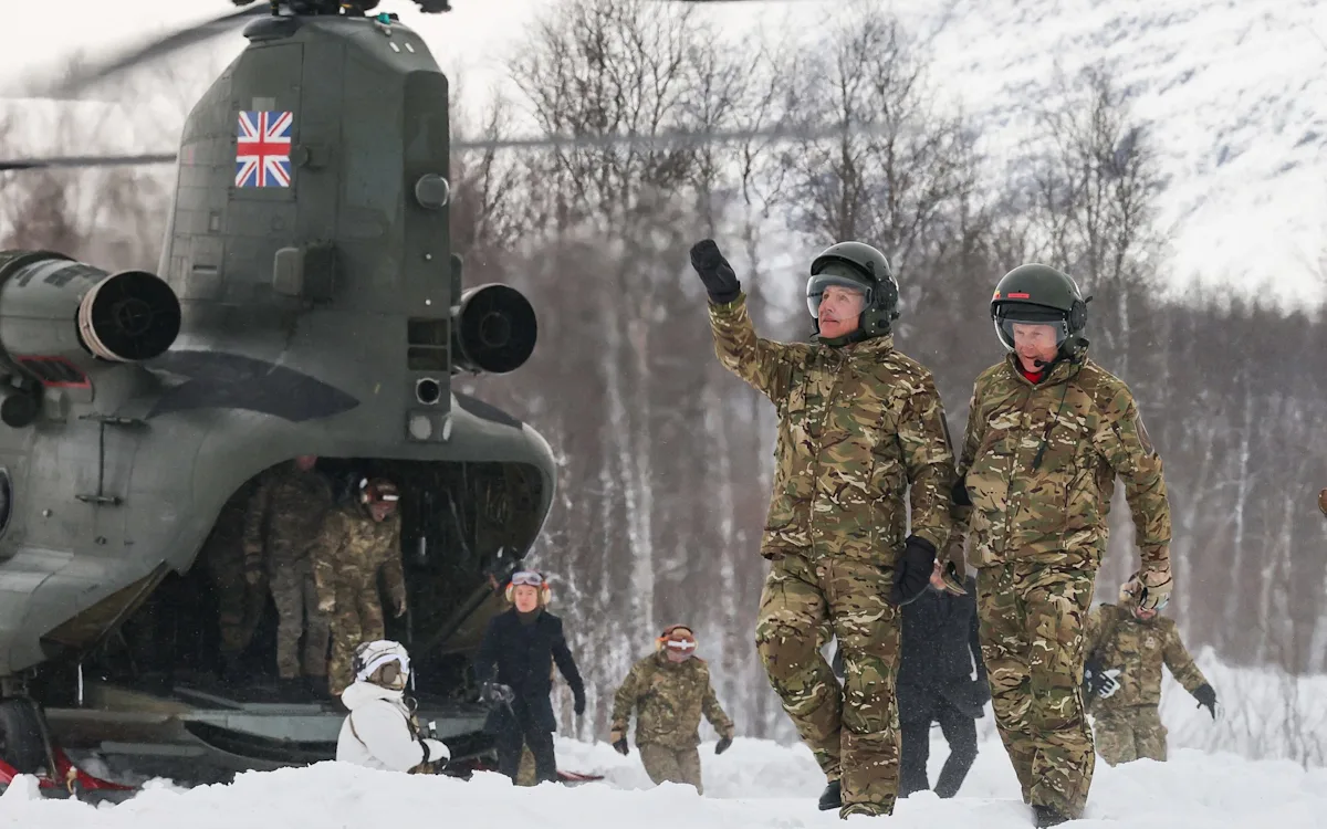 UK defence minister speaking at a press conference, discussing the block on defence spending and its implications for the country's military capabilities and international relationships, with a focus on defence spending